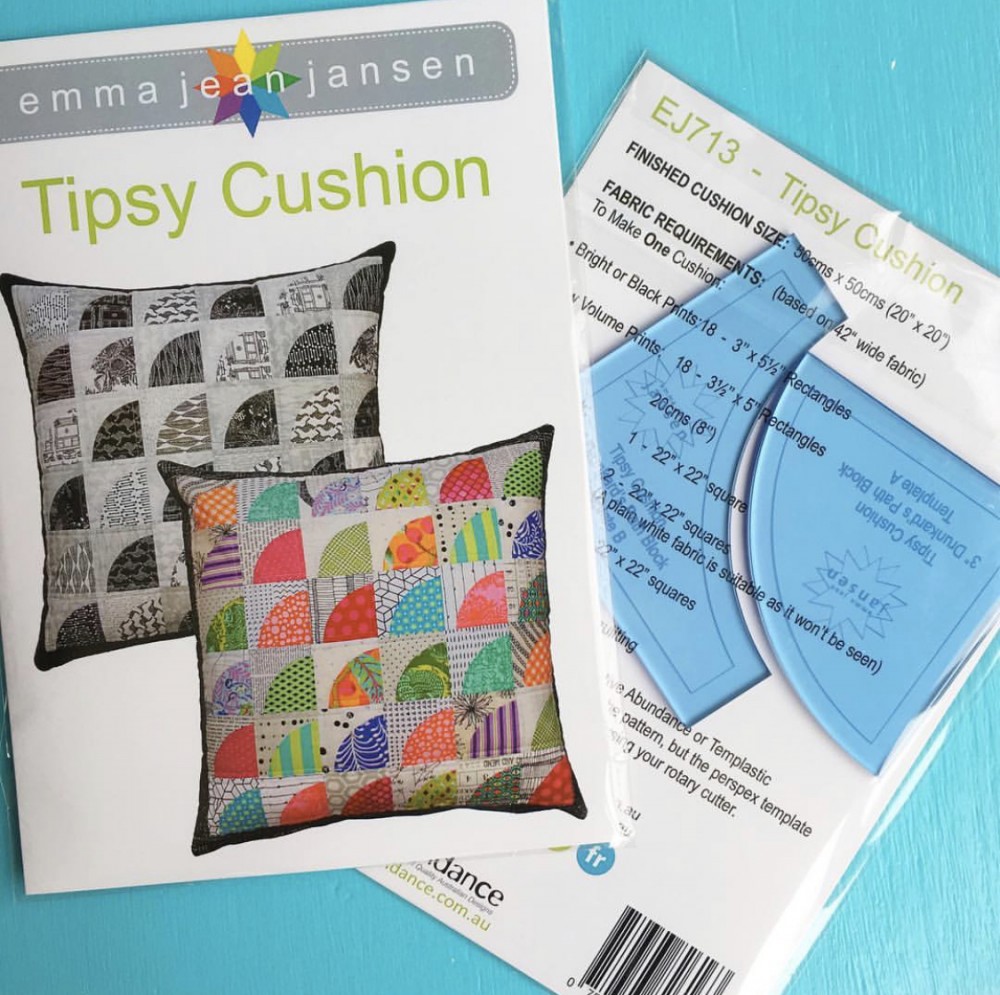 Tipsy Cushion Pattern by Emma Jean Jansen